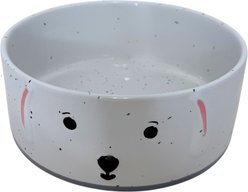 Signature Housewares 3D Ceramic Dog Bowl, Small: 6-in