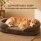 Show in main carousel: Kylinsure Waterproof Orthopedic Bolster Dog & Cat Bed with Removable Cover, Brown, Medium slide 4 of 8