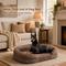 Show in main carousel: Kylinsure Waterproof Orthopedic Bolster Dog & Cat Bed with Removable Cover, Brown, Medium slide 8 of 8