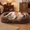 Show in main carousel: Kylinsure Waterproof Orthopedic Bolster Dog & Cat Bed with Removable Cover, Brown, Medium slide 1 of 8