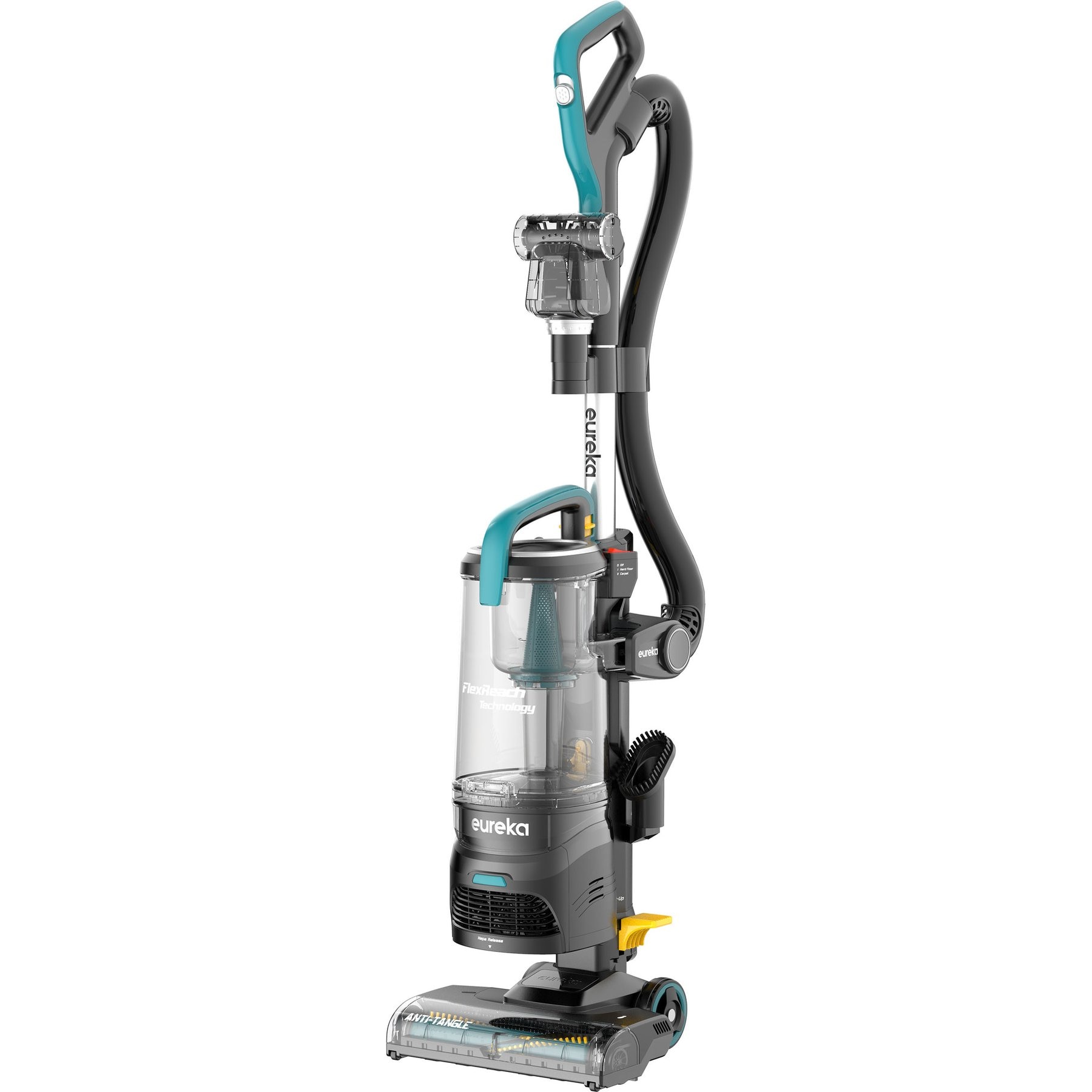 Eureka Flexreach Upright Vacuum Carpet Cleaner, Teal, 2-L