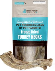Raw Paws Turkey Necks Grain-Free Freeze-Dried Dog Treats, 4-oz bag, 3 count slide 1 of 5