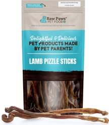 Raw Paws 9 to 13-in Lamb Pizzle Sticks Dog Treats, 15 count