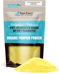 Raw Paws Organic Pumpkin Powder Grain-Free Daily Supplement for Dogs & Cats, 8-oz bag