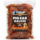 Brutus & Barnaby Thick Cut Half Pig Ear Natural Dog Chew Treats, 50 count