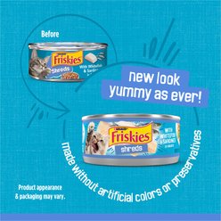 Friskies Savory Shreds with Whitefish & Sardines in Sauce Canned Cat Food, 5.5-oz can, case of 24 slide 2 of 8