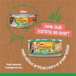Friskies Indoor Chunky Chicken & Turkey Casserole Canned Cat Food, 5.5-oz, case of 24 slide 2 of 8