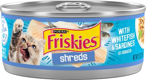 Friskies Savory Shreds with Whitefish & Sardines in Sauce Canned Cat Food