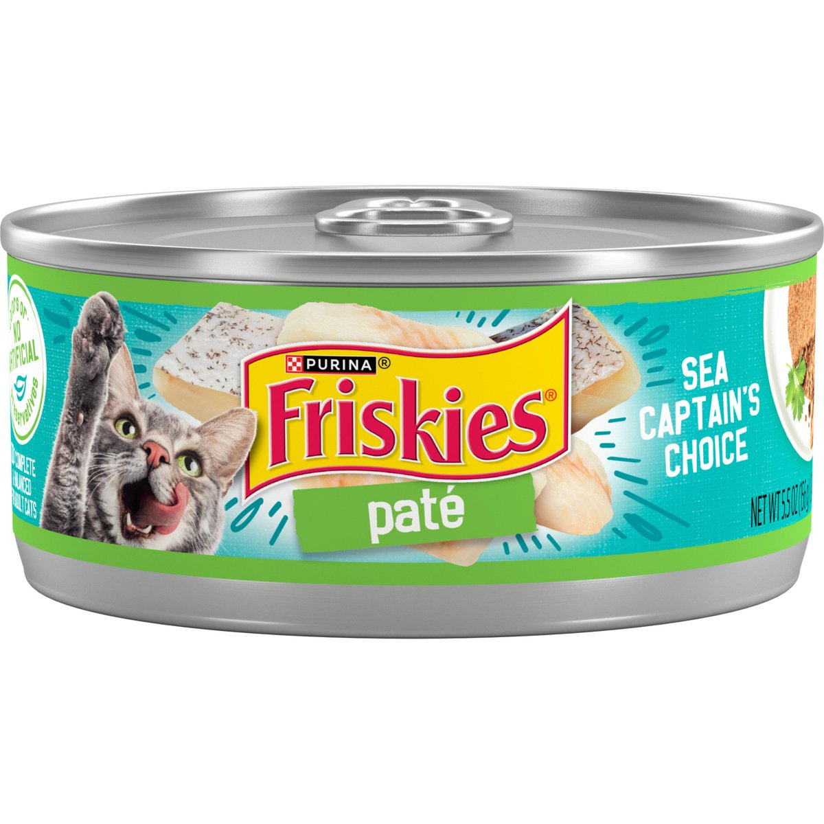 Friskies Pate Sea Captain's Choice Canned Cat Food, 5.5-oz, 24 ct
