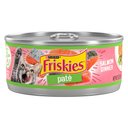 Friskies Pate Salmon Dinner Canned Cat Food, 5.5-oz, case of 24