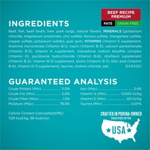Purina ONE Grain-Free Variety Pack Natural High Protein Canned Cat Food, 3-oz, case of 24