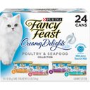 Fancy Feast Creamy Delights Variety Pack Canned Cat Food, 3-oz, case of 24