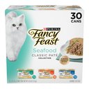 Fancy Feast Classic Seafood Feast Variety Pack Canned Cat Food, 3-oz, case of 30