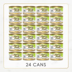 Fancy Feast Grilled Salmon Feast in Gravy Canned Cat Food, 3-oz can, case of 24 slide 2 of 9