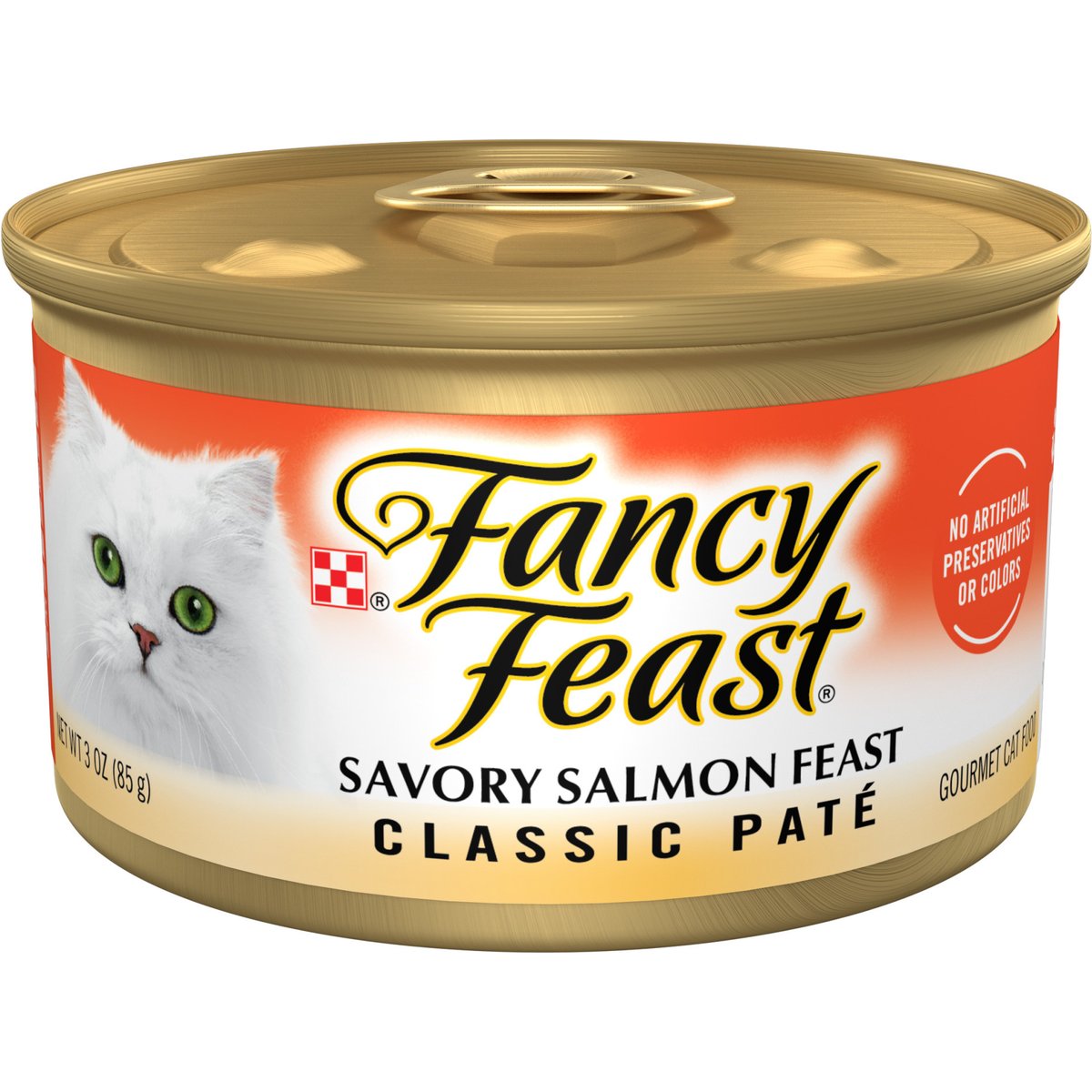 Fancy Feast Salmon Cat Food, 3-oz, case of 24