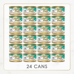 Fancy Feast Classic Pate Cod, Sole & Shrimp Feast Canned Cat Food, 3-oz can, case of 24 slide 2 of 8