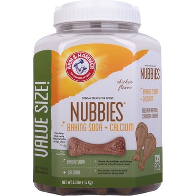 Arm & Hammer Products Arm & Hammer Products Nubbies Tartar Control Original Chicken Flavor Dog Dental Chews, 139 count