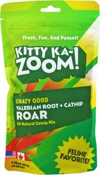 Kitty Ka-Zoom Valerian Root Roar Catnip, 1.75-oz bag