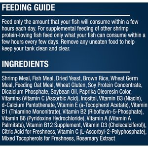 Tetra ShrimpWafers Catfish & Loaches Fish Food, 3-oz