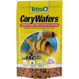 Tetra ShrimpWafers Catfish & Loaches Fish Food, 3-oz