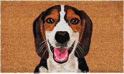 Calloway Mills Brown White Beagle Outdoor Doormat, 17 x 29-in