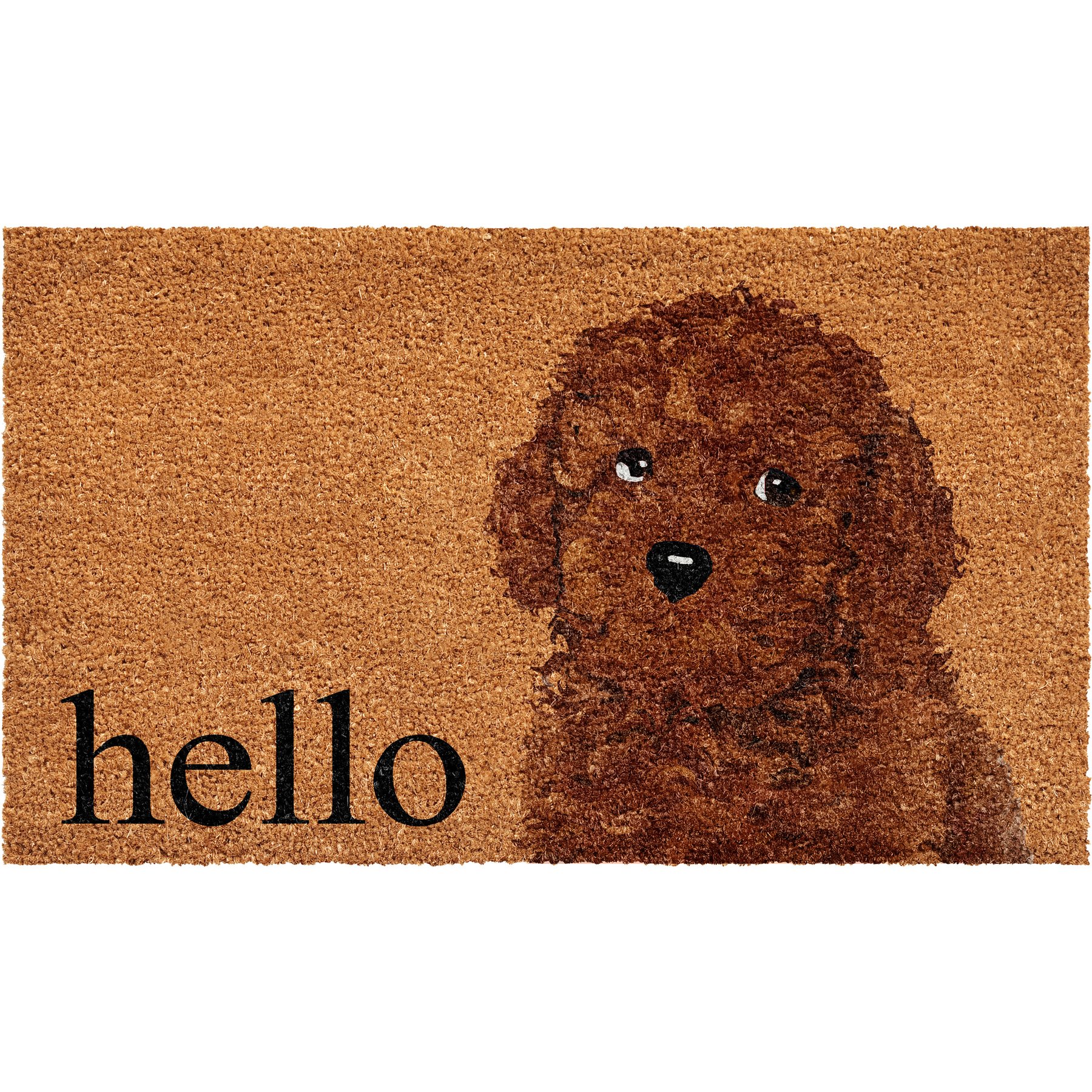 Calloway Mills Brown Toy Poodle Outdoor Doormat, 24 x 36-in