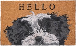 Calloway Mills Black & White Shih Tzu Outdoor Doormat, 17 x 29-in