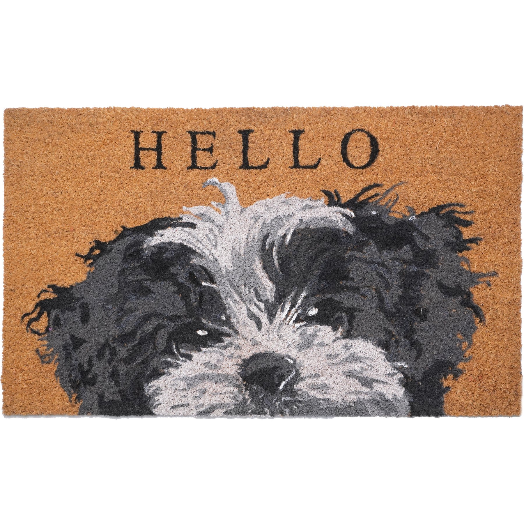Calloway Mills Black & White Shih Tzu Outdoor Doormat, 17 x 29-in