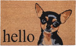 Calloway Mills Black Tan Chihuahua Outdoor Doormat, 24 x 36-in