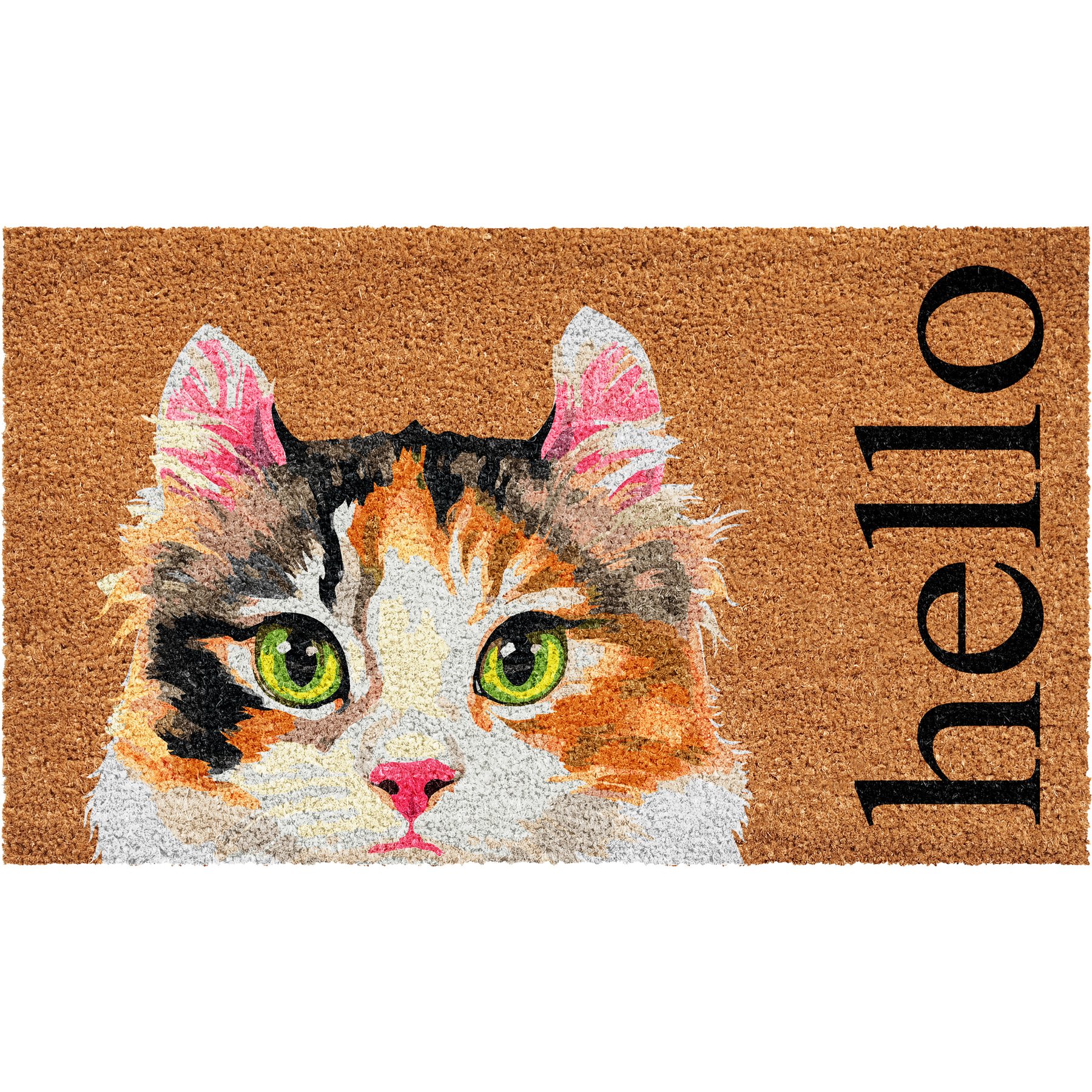 Calloway Mills Calico Cat Outdoor Doormat, 17 x 29-in