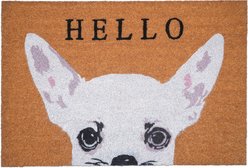 Calloway Mills White Apple Head Chihuahua Outdoor Doormat, 24 x 36-in
