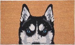 Calloway Mills Black Siberian Husky Outdoor Doormat, 17 x 29-in