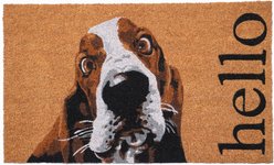 Calloway Mills Brown & White Basset Hound Outdoor Doormat, 24 x 36-in