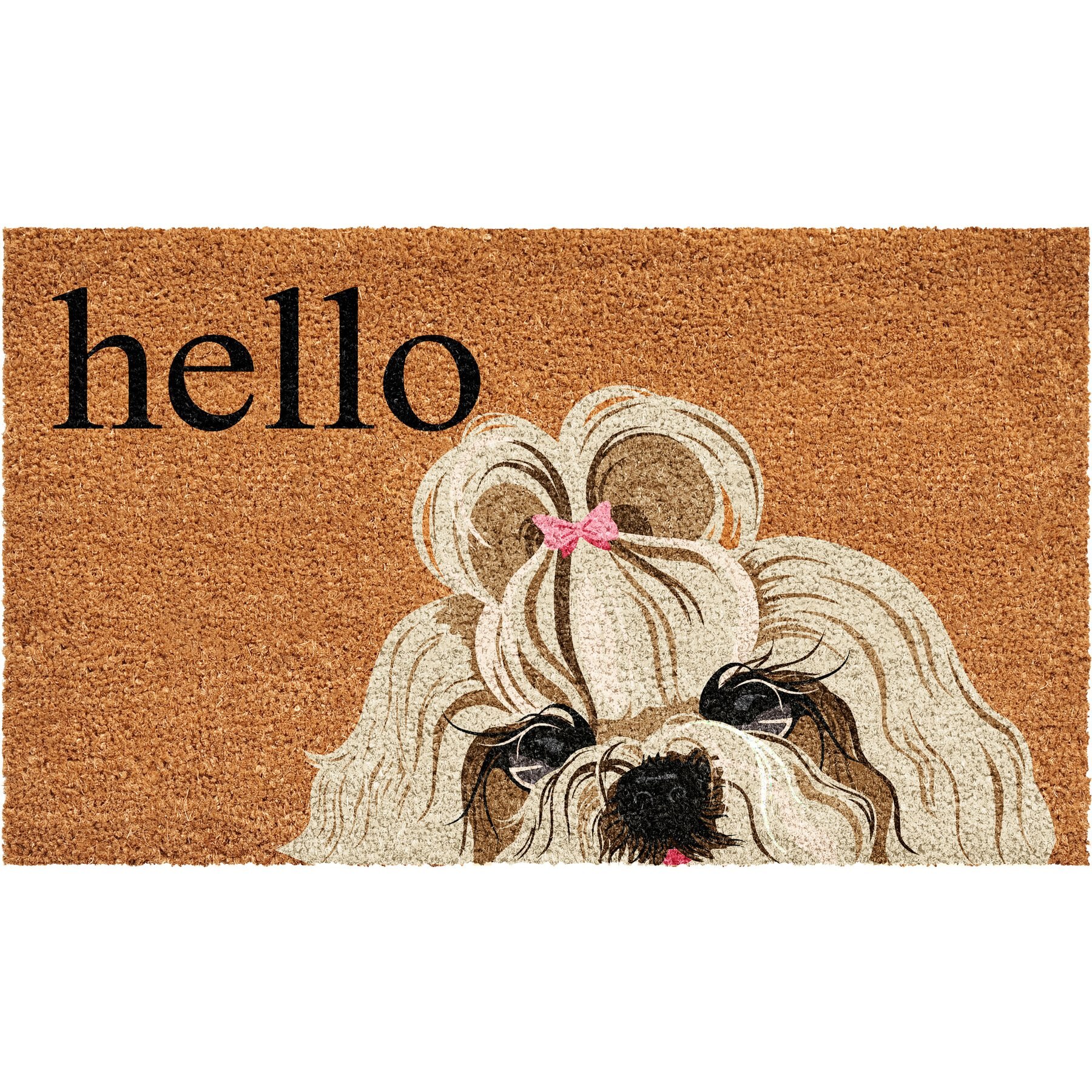 Calloway Mills Gold Shih Tzu Outdoor Doormat, 24 x 36-in