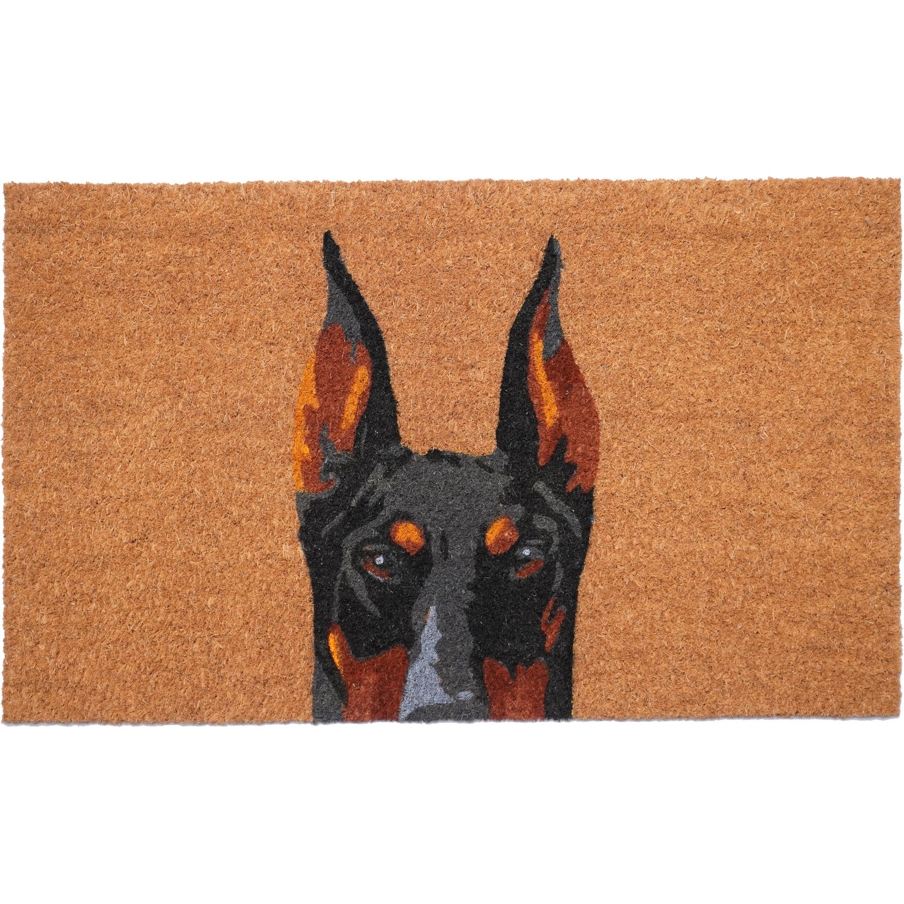 Calloway Mills Black Doberman Outdoor Doormat, 17 x 29-in
