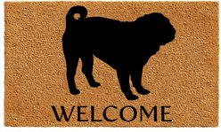 Calloway Mills Pug Outdoor Doormat, 17 x 29-in