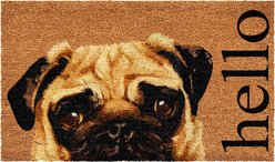 Calloway Mills Fawn Pug Outdoor Doormat, 24 x 36-in slide 1 of 5