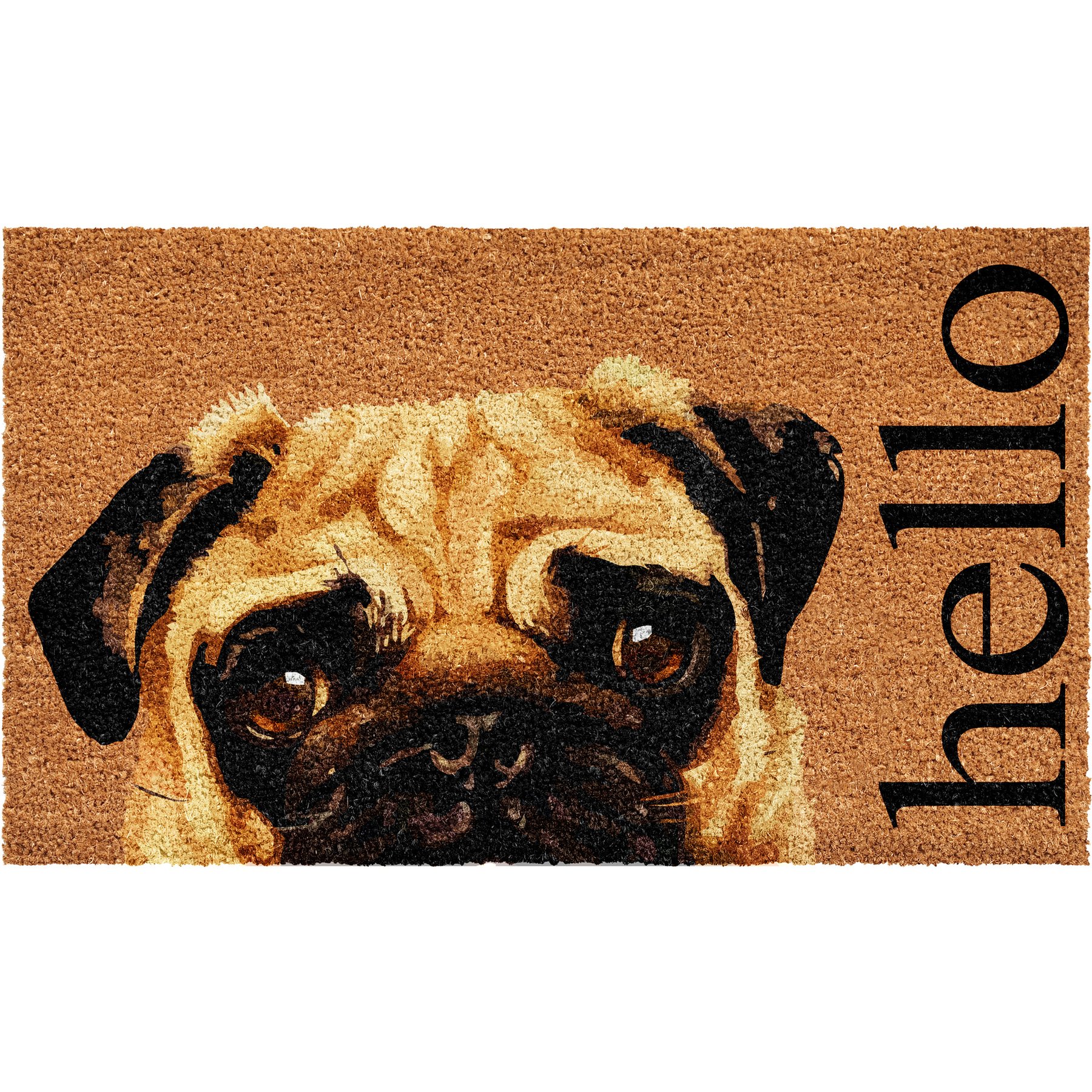 Calloway Mills Fawn Pug Outdoor Doormat, 17 x 29-in