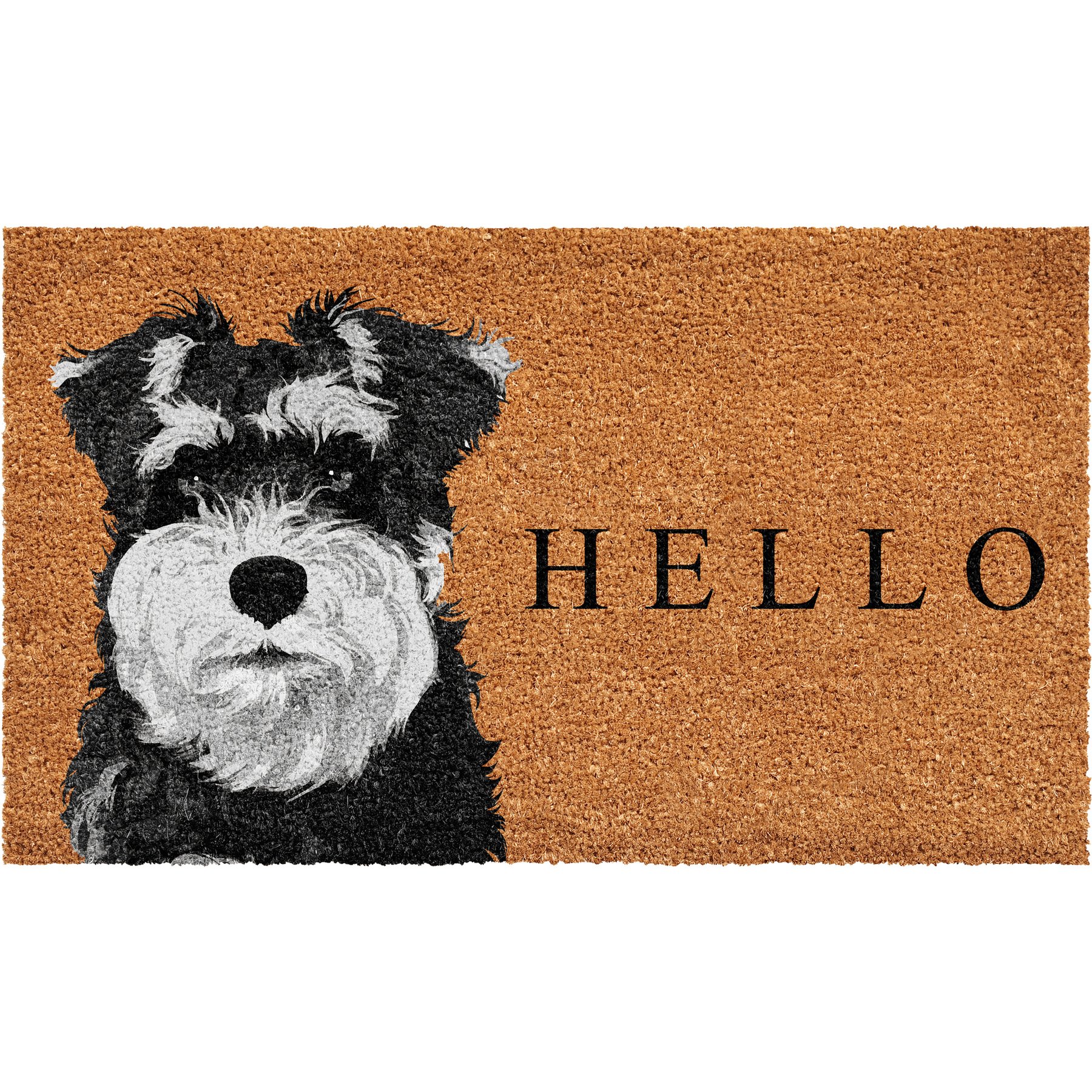 Calloway Mills Black Schnauzer Outdoor Doormat, 24 x 36-in