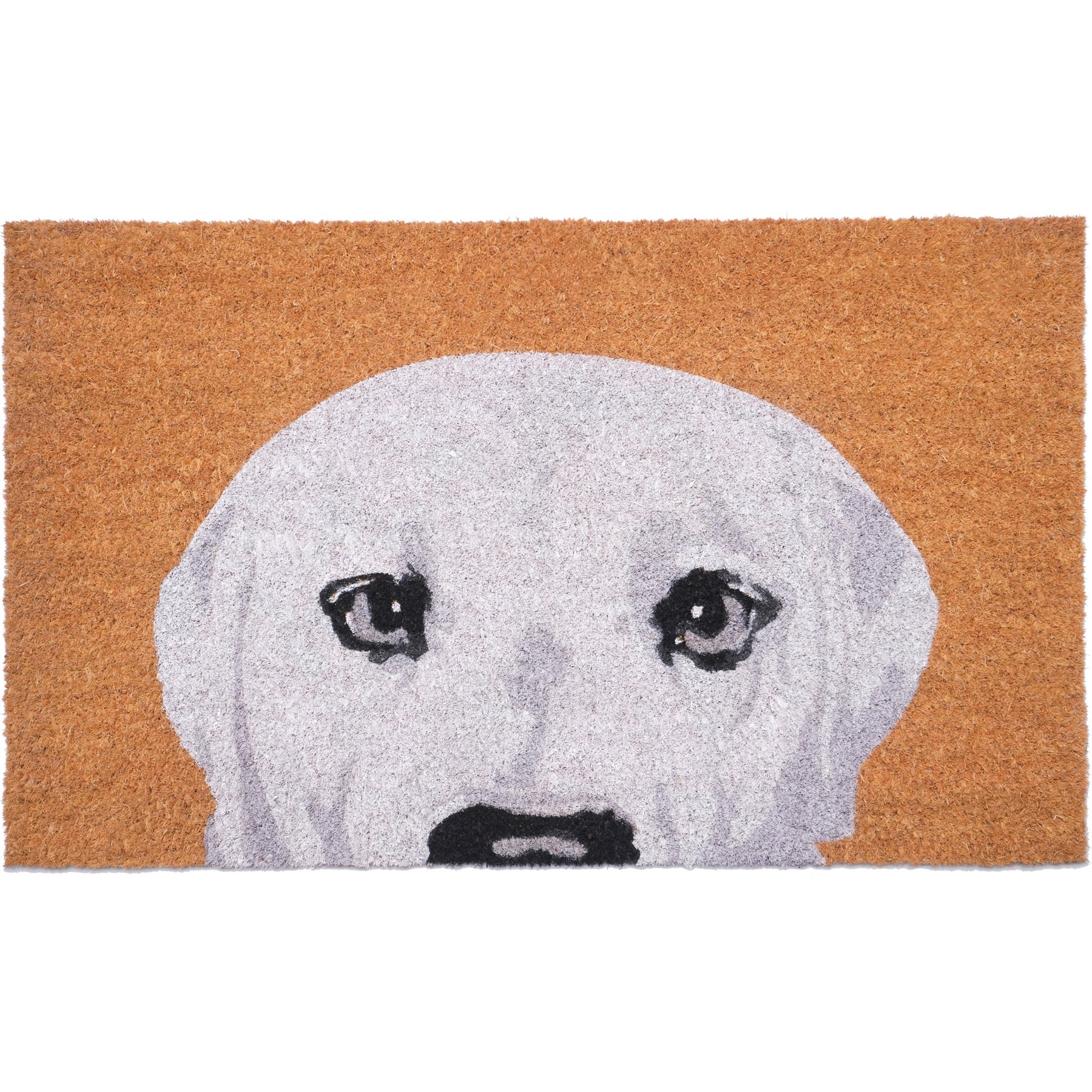 Calloway Mills White Labrador Outdoor Doormat, 17 x 29-in