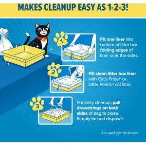 Jonny Cat Heavy Duty Tear-Resistant Litter Box Liners, Jumbo, 15 count