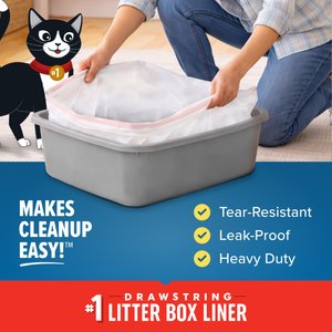 Jonny Cat Heavy Duty Tear-Resistant Litter Box Liners, Jumbo, 15 count