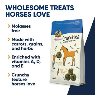 Show full view: Cavalor Crunchies Molasses Free Horse Treats, 3.30-lb bag slide 2 of 4