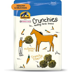 Cavalor Crunchies Molasses Free Horse Treats, 3.30-lb bag