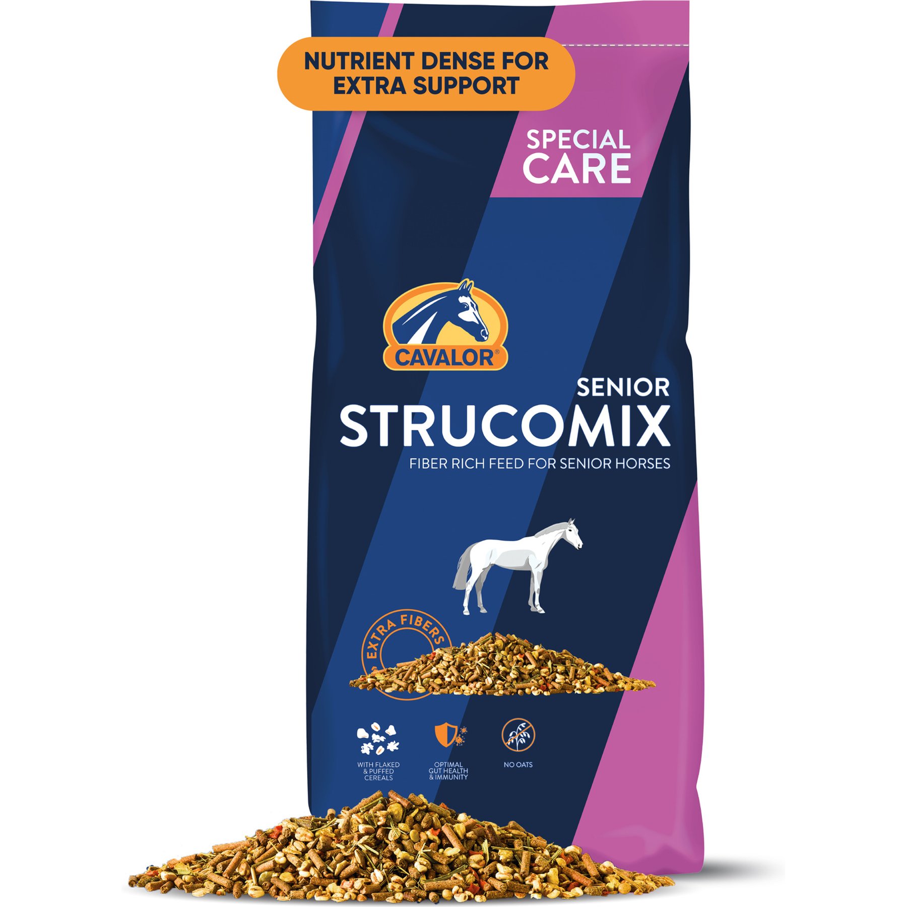 Cavalor Strucomix Senior Horse Feed, 44-lb bag