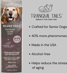 Tranquil Tails Silver Tails Pheromone Spray Calming Supplement for Senior Dogs slide 2 of 4