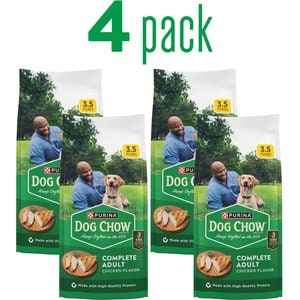 Dog Chow Complete Adult Kibble with Chicken Flavored Dry Dog Food, 3.5-lb bag