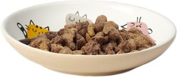 PetRageous Designs Snobby Cats 5-in Round Ceramic Cat Saucer, White, 2.5-oz slide 2 of 4