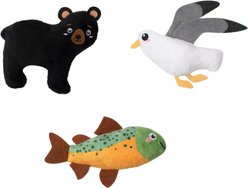 Fringe Studio Lake Cruisers Dog Toy Set, Multicolor, Small: 4.25 x 4.25-in, 3 count
