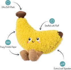 Fringe Studio Head Over Peels for U Plush Dog Toy, Multicolor, 7.5 x 9.5 x 5.5-in slide 2 of 2